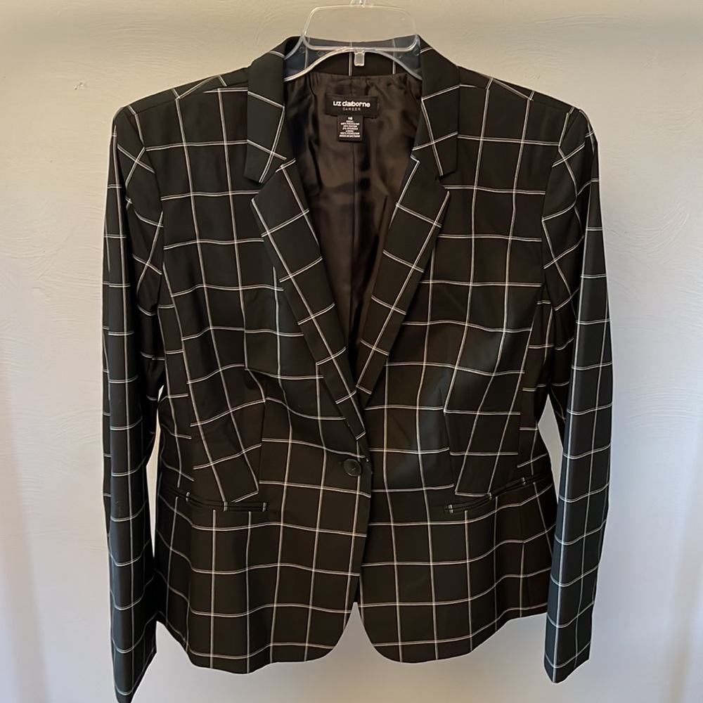 Liz Claiborne Career Lightweight Suit Jacket Blazer Size 16 XL New